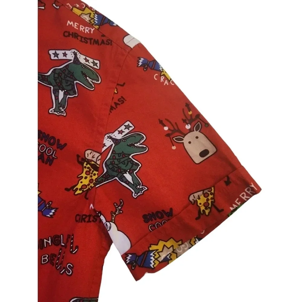 Cactus Boys Red Ho Ho Ho Christmas Shirt Boys Size 9/10